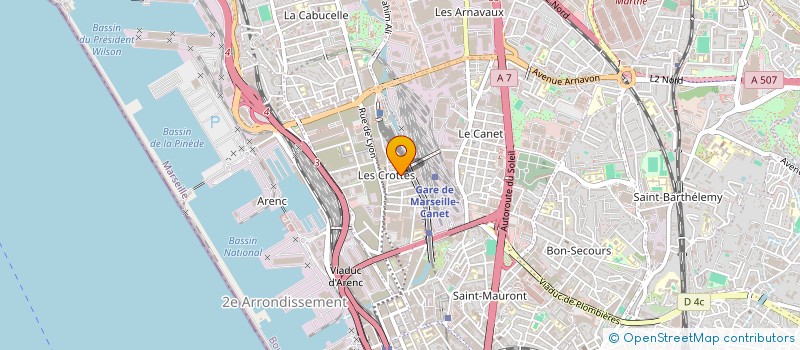 localisation de l'entreprise OCRE FEMMES ET TRAVAUX à MARSEILLE