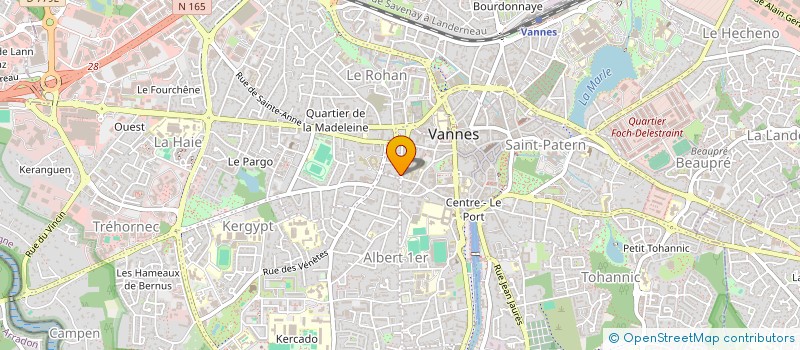 localisation de l'entreprise OCRE JAUNE STUDIO CREATION PUBLICITAIRE à VANNES