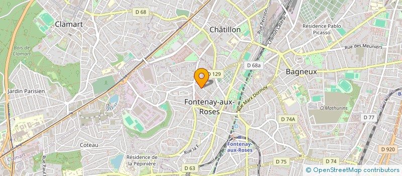 localisation de l'entreprise OCRE ORGANISATION COMMUNICATION RESSOURCES HUMAINES à FONTENAY-AUX-ROSES