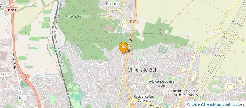 localisation de l'entreprise OCS  VILLIERS-LE-BEL