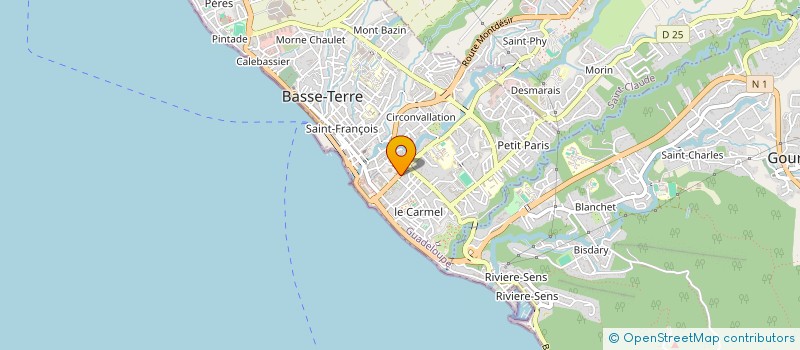 localisation de l'entreprise OCS BASSE TERRE à BASSE-TERRE