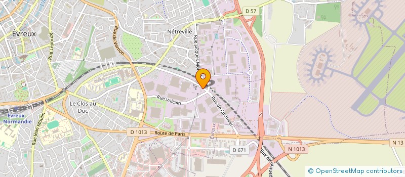 localisation de l'entreprise OCS INFORMATIQUE à EVREUX