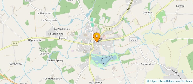 localisation de l'entreprise OCSE  PLESSE