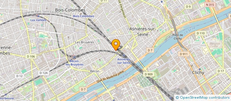 localisation de l'entreprise OCSYGENE  ASNIERES-SUR-SEINE