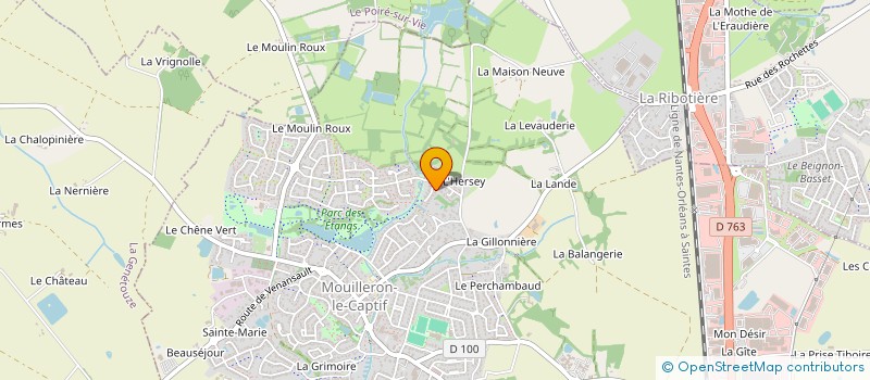 localisation de l'entreprise OCT'ARIA à MOUILLERON-LE-CAPTIF