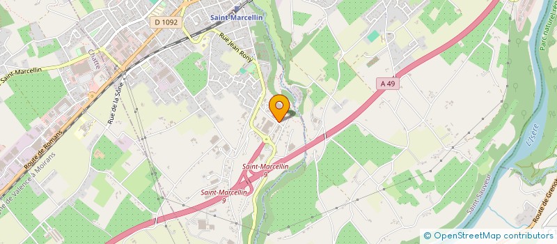 localisation de l'entreprise OCTANE MOTO 38 à SAINT-MARCELLIN