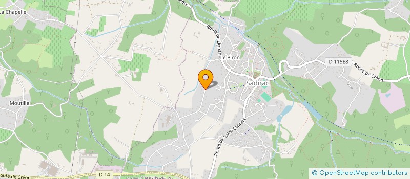 localisation de l'entreprise OCTANEGARAGE  SADIRAC