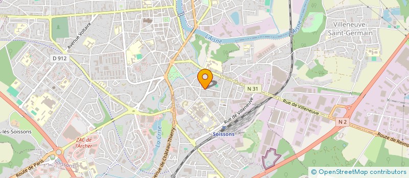 localisation de l'entreprise OCTANT GROUPE à SOISSONS