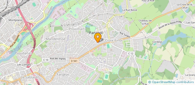 localisation de l'entreprise OCTARINE à PANAZOL