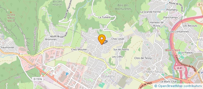 localisation de l'entreprise OCTASIA  EPAGNY METZ-TESSY