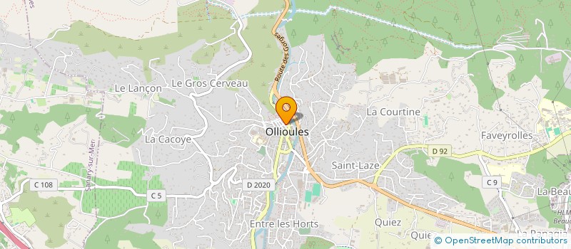 localisation de l'entreprise OCTAV à OLLIOULES