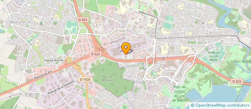 localisation de l'entreprise OCTAVE à ANGERS