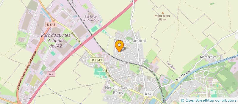 localisation de l'entreprise OCTAVE.D  TILLOY-LEZ-CAMBRAI