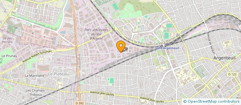 localisation de l'entreprise OCTAVE ET LEONTINE  ARGENTEUIL