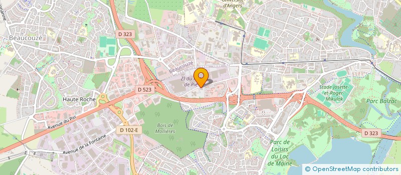 localisation de l'entreprise OCTAVE SN à ANGERS