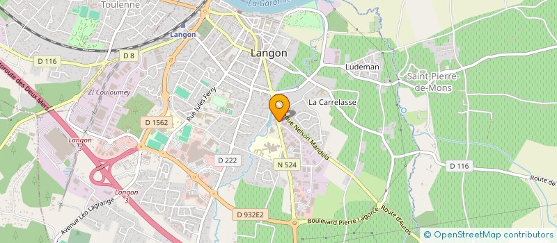 localisation de l'entreprise OCTAVERA STUDIO PROJECT à LANGON