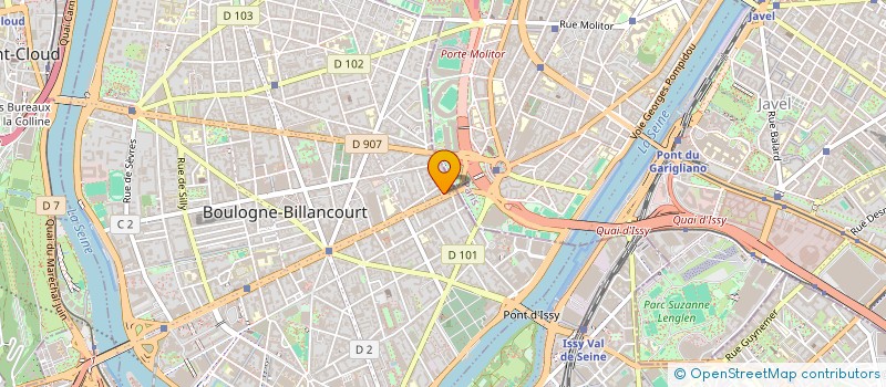 localisation de l'entreprise OCTAVIE COMMUNICATION  BOULOGNE-BILLANCOURT