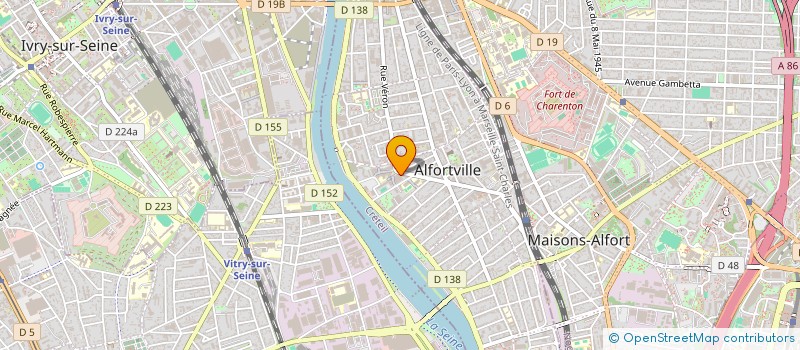localisation de l'entreprise OCTEL à ALFORTVILLE