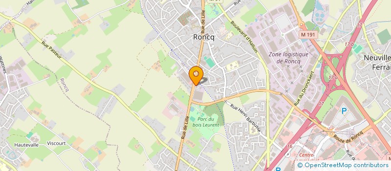 localisation de l'entreprise OCTETNORD SA à RONCQ