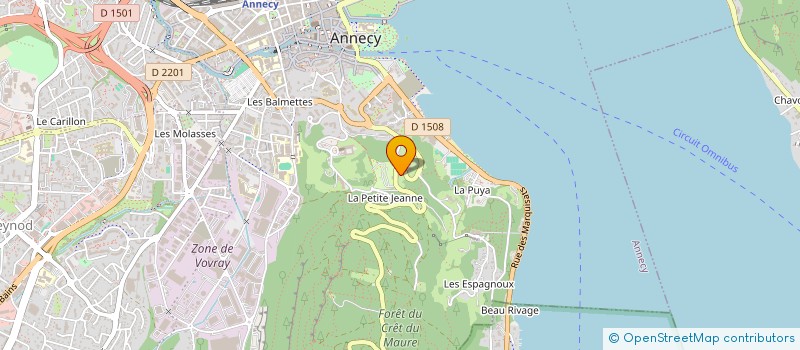 localisation de l'entreprise OCTO ASSURANCES à ANNECY