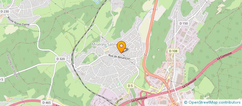 localisation de l'entreprise OCTO PUSSY CLUB  MISEREY-SALINES