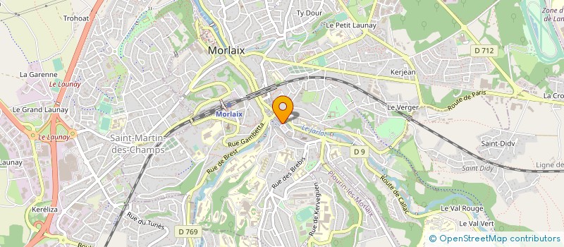 localisation de l'entreprise OCTOBRE SARL à MORLAIX