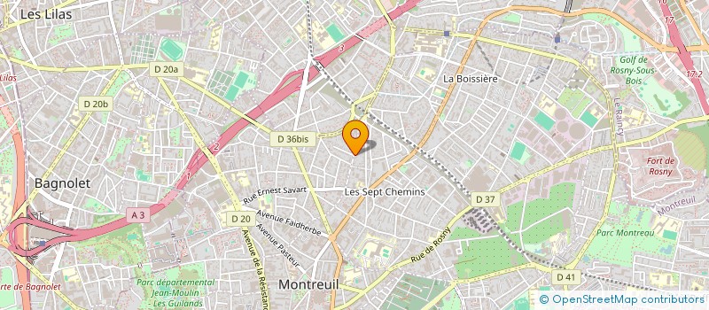 localisation de l'entreprise OCTOBUS à MONTREUIL