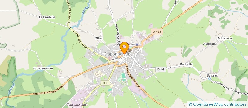 localisation de l'entreprise OCTOFACTORY  CRAPONNE-SUR-ARZON