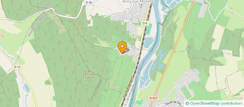 localisation de l'entreprise OCTOGONE  ANCY-DORNOT