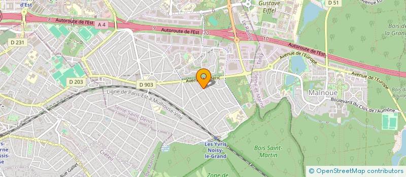 localisation de l'entreprise OCTOGONE à NOISY-LE-GRAND