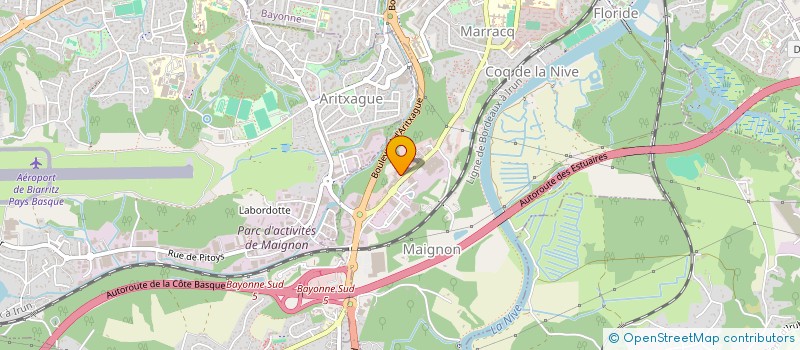 localisation de l'entreprise OCTOGONE à BAYONNE