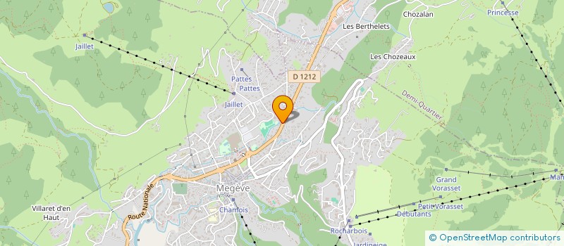 localisation de l'entreprise OCTOGONE ASSOCIATES ARCHITECTURE  MEGEVE