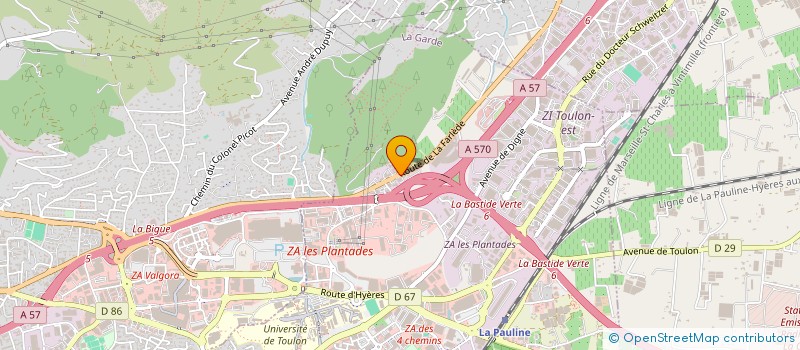 localisation de l'entreprise OCTOGONE CARRELAGES à LA GARDE