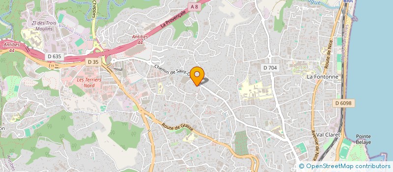 localisation de l'entreprise OCTOGONE DIFFUSION à ANTIBES