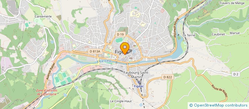 localisation de l'entreprise OCTOMA  FIGEAC