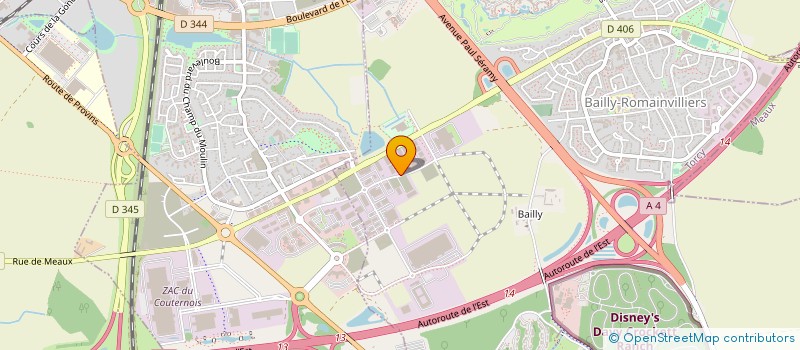 localisation de l'entreprise OCTOPIA  BAILLY-ROMAINVILLIERS