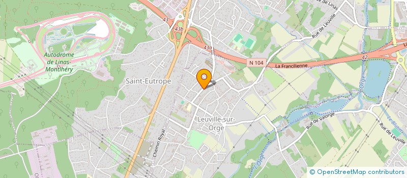 localisation de l'entreprise OCTOPODA  LEUVILLE-SUR-ORGE