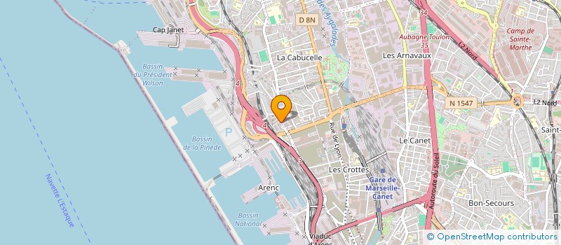 localisation de l'entreprise OCTOPUS à MARSEILLE