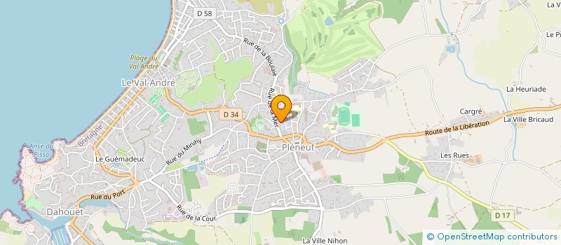 localisation de l'entreprise OCTOPUS  PLENEUF-VAL-ANDRE