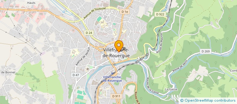 localisation de l'entreprise OCTOPUS  VILLEFRANCHE-DE-ROUERGUE