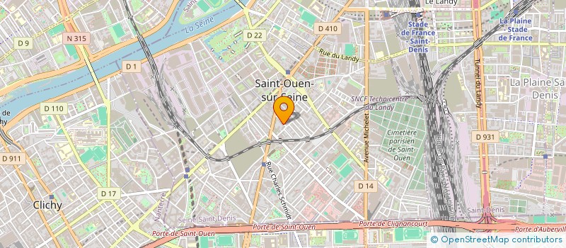 localisation de l'entreprise OCTOPUS ABM à SAINT-OUEN-SUR-SEINE
