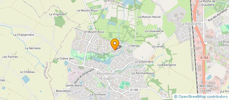 localisation de l'entreprise OCTOPUS BUREAUTIQUE  MOUILLERON-LE-CAPTIF