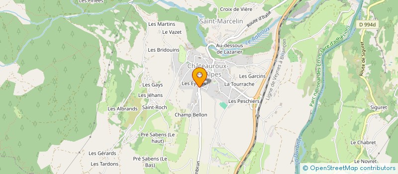 localisation de l'entreprise OCTOPUS & CIE  CHATEAUROUX-LES-ALPES