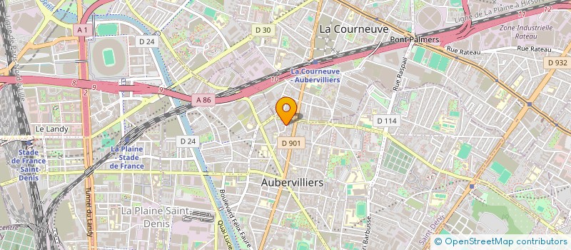 localisation de l'entreprise OCTOPUS CONNECT DIGITAL  AUBERVILLIERS