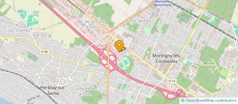 localisation de l'entreprise OCTOPUS GROWSHOP à BEAUCHAMP