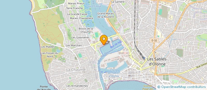 localisation de l'entreprise OCTOPUSS à LES SABLES D'OLONNE