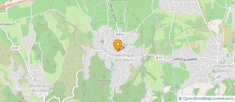 localisation de l'entreprise OCTOSANTE  VILLELONGUE-DELS-MONTS