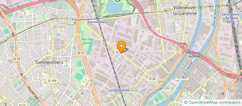 localisation de l'entreprise OCTUM à GENNEVILLIERS