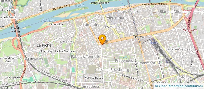 localisation de l'entreprise OCV BARBER CONCEPT  TOURS