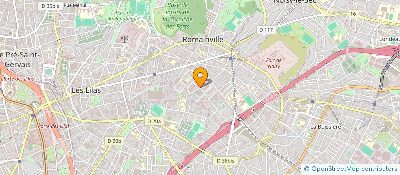 localisation de l'entreprise OD 148 HOLDING à ROMAINVILLE